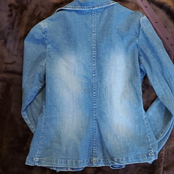 Denim fitted blazer size Medium - Picture 5 of 5